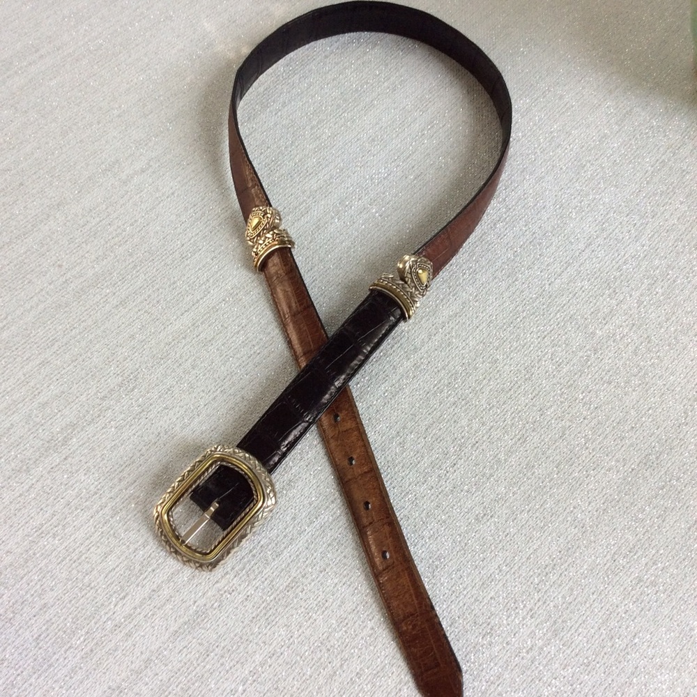 NWOT Brighton Brown-Black Reversible Belt